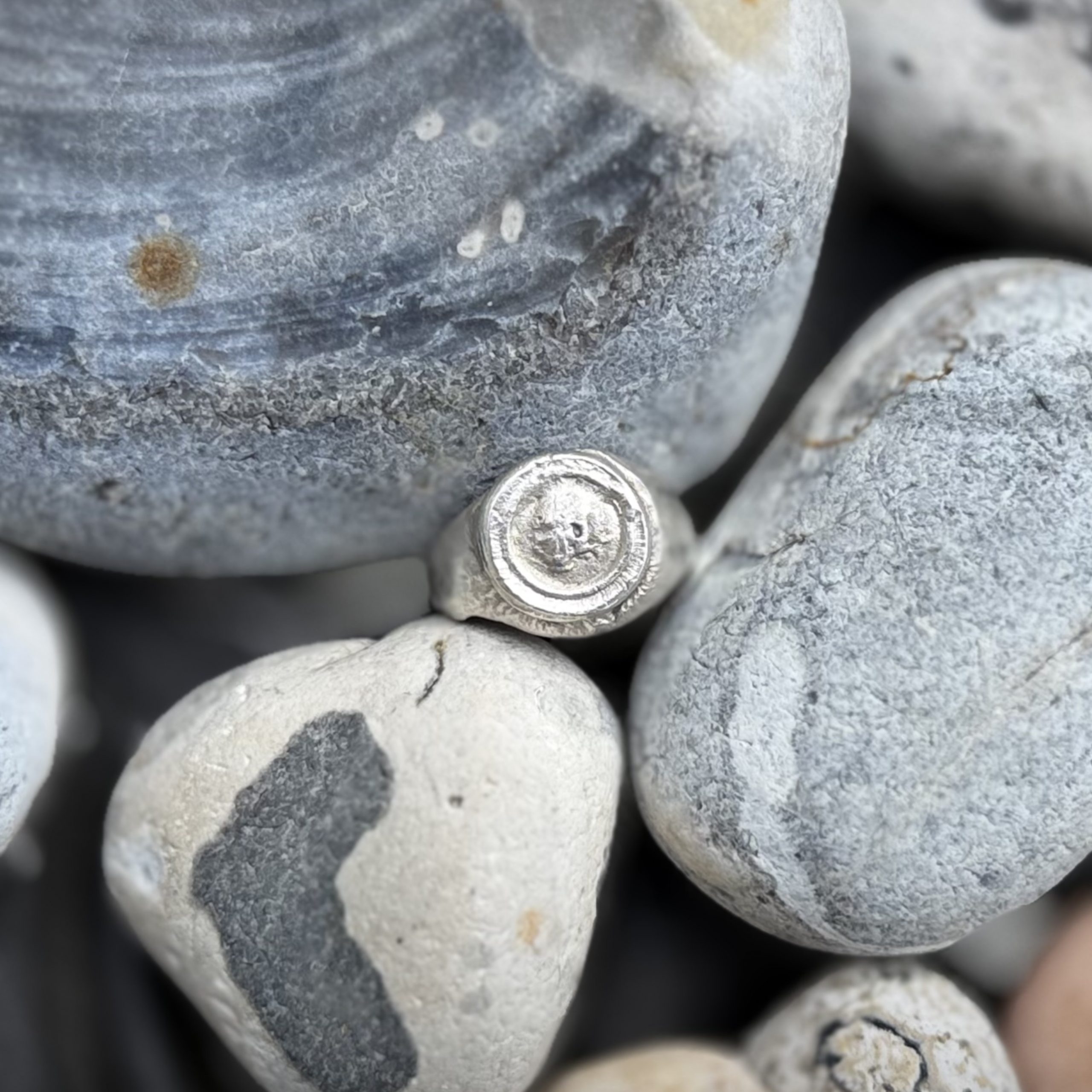 Skull Silver Signet Ring Made To Order | Holly Clover Jewellery | Handmade Silver Jewellery | Silversmith | Cambridge UK