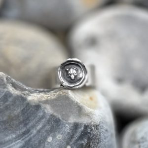 Fox Wax Seal Band Ring Made To Order | Holly Clover Jewellery | Handmade Silver Jewellery | Silversmith | Cambridge UK