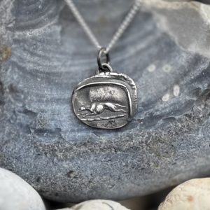 Greyhound Wax Seal Band Ring Made To Order | Holly Clover Jewellery | Handmade Silver Jewellery | Silversmith | Cambridge UK