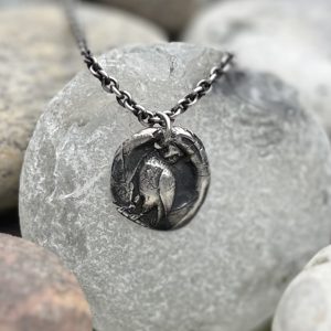 Owl Wax Seal Pendant | Holly Clover Jewellery | Handmade Silver Jewellery | Silversmith | Cambridge UK