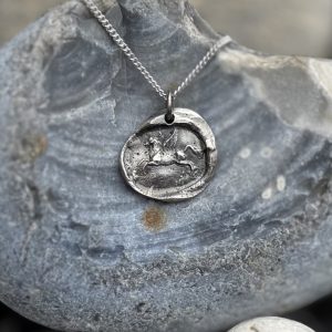 Pegasus Wax Seal Pendant | Holly Clover Jewellery | Handmade Silver Jewellery | Silversmith | Cambridge UK