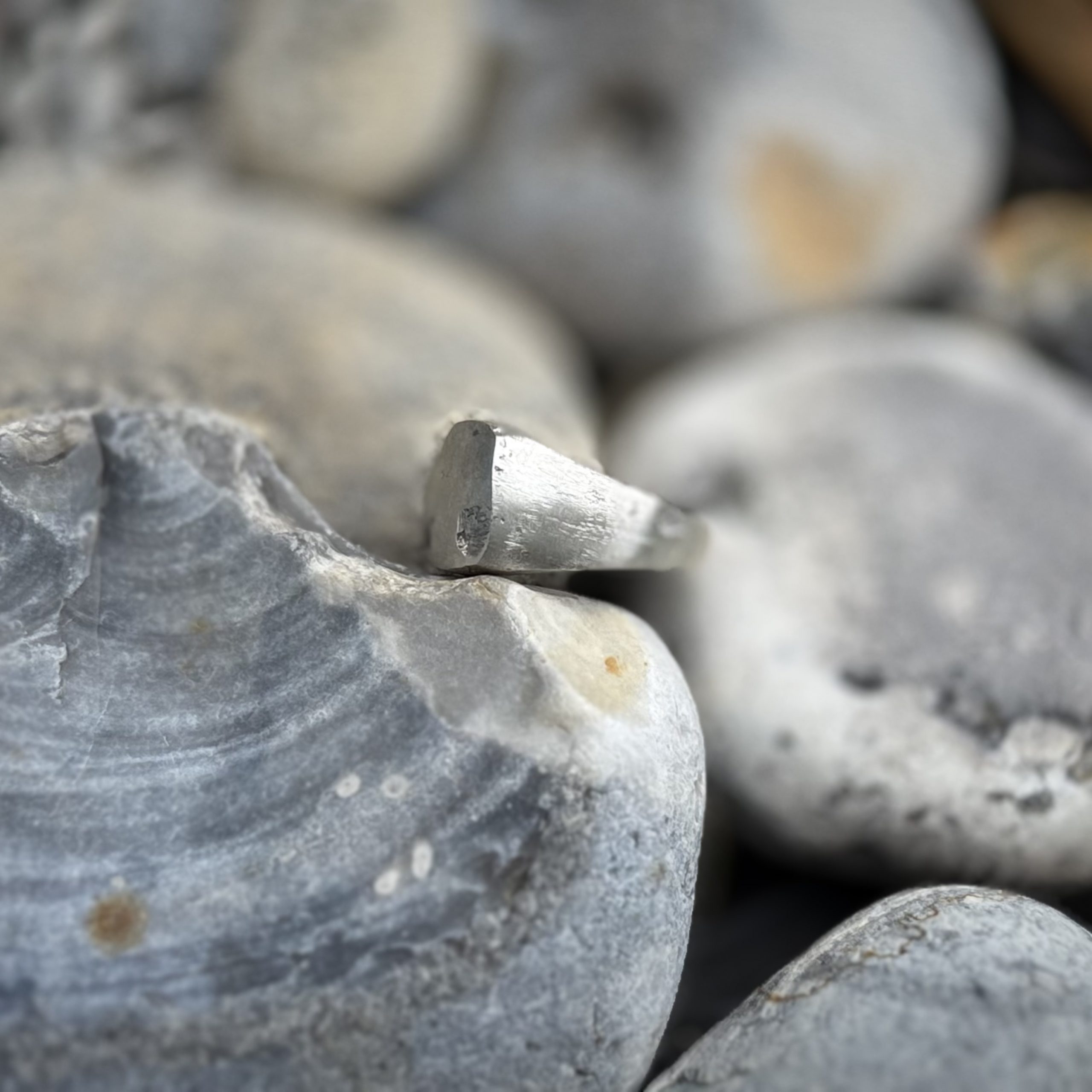 Signet Ring Sand Cast Silver Made To Order | Holly Clover Jewellery | Handmade Silver Jewellery | Silversmith | Cambridge UK