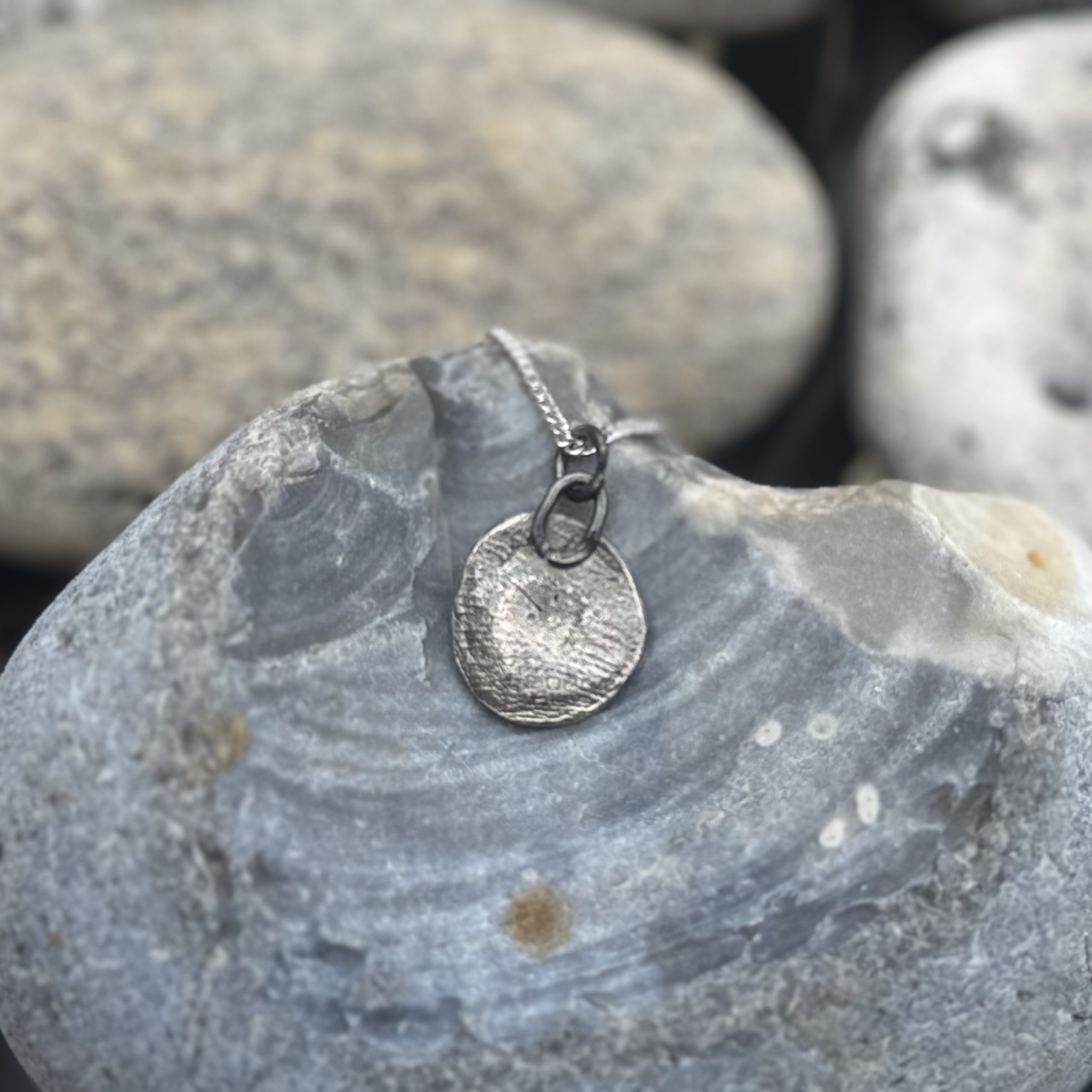 Skull Wax Seal Pendant | Holly Clover Jewellery | Handmade Silver Jewellery | Silversmith | Cambridge UK