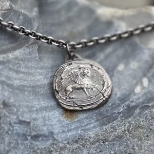 Sphinx Wax Seal Pendant | Holly Clover Jewellery | Handmade Silver Jewellery | Silversmith | Cambridge UK