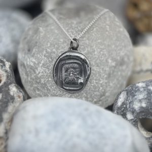 Vite Vite Wax Seal Pendant| Holly Clover Jewellery | Handmade Silver Jewellery | Silversmith | Cambridge UK