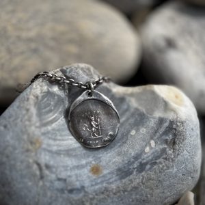 Who the Devil is this From Wax Seal Pendant