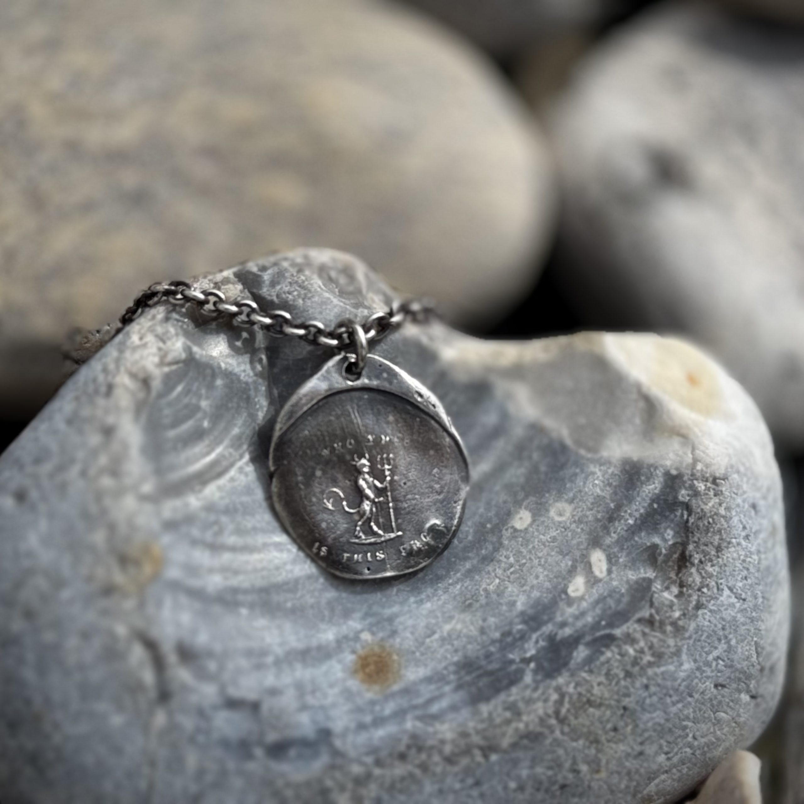 Who the Devil is this From Wax Seal Pendant