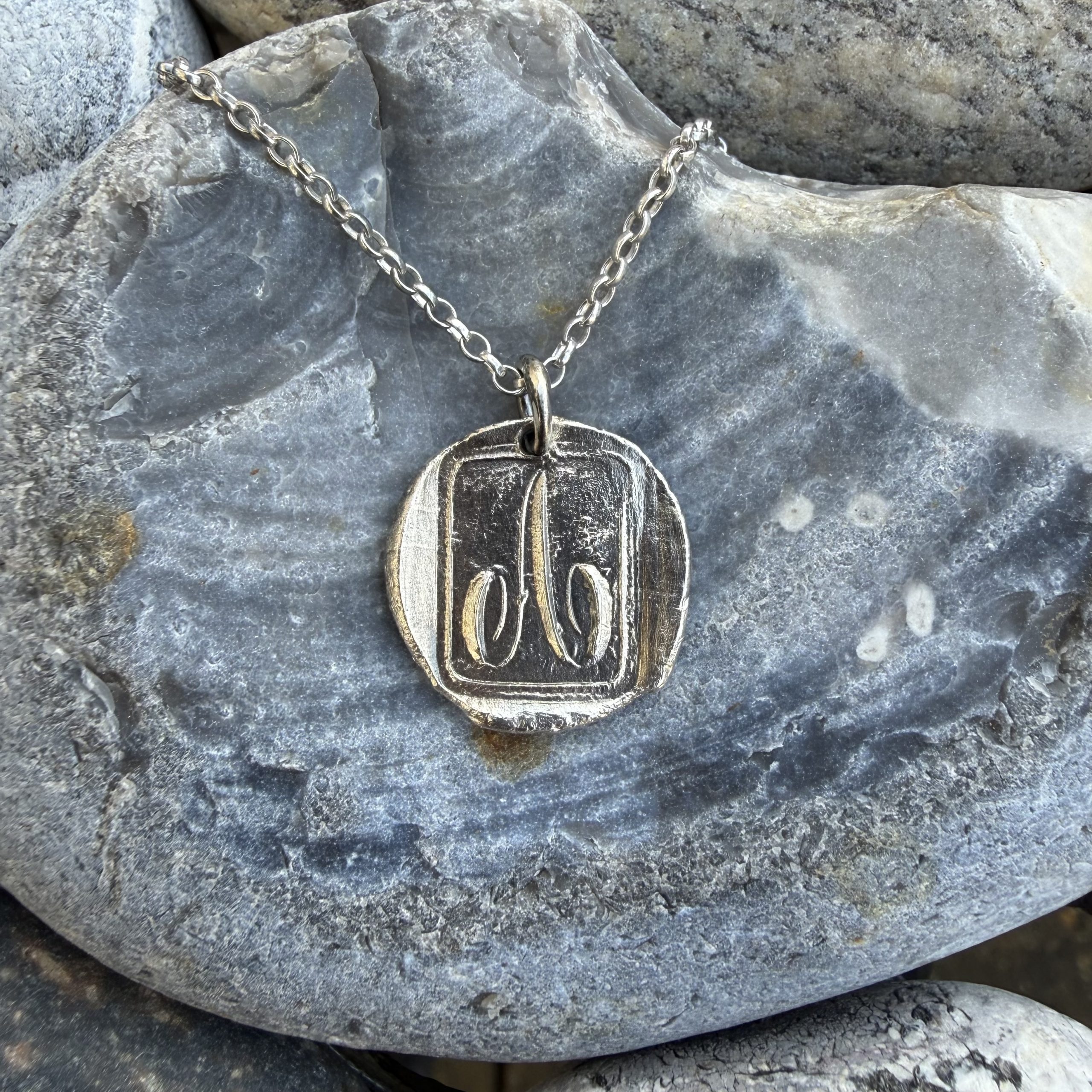A initial Wax Seal Pendant Made to Order - Image 4