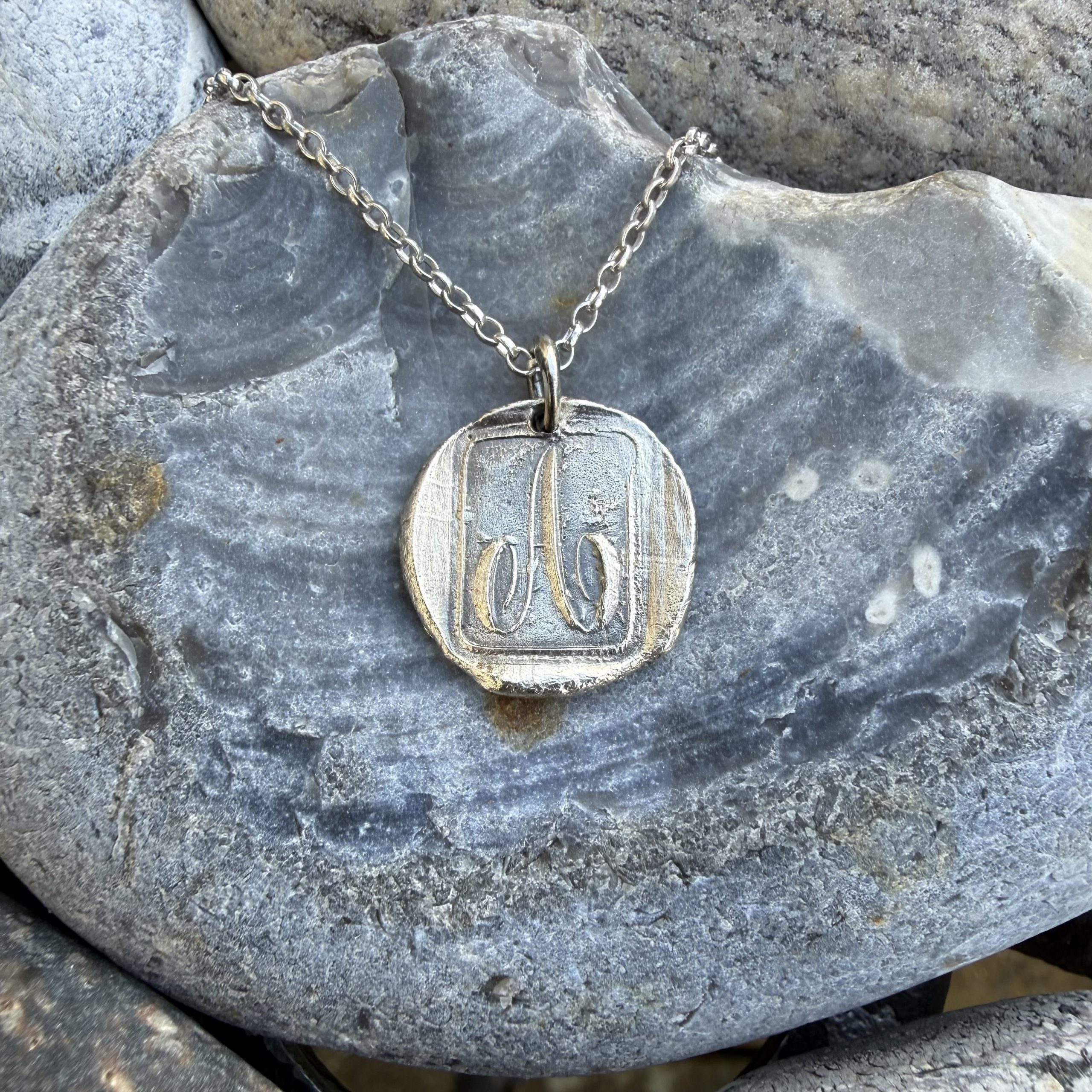 A initial Wax Seal Pendant Made to Order - Image 5
