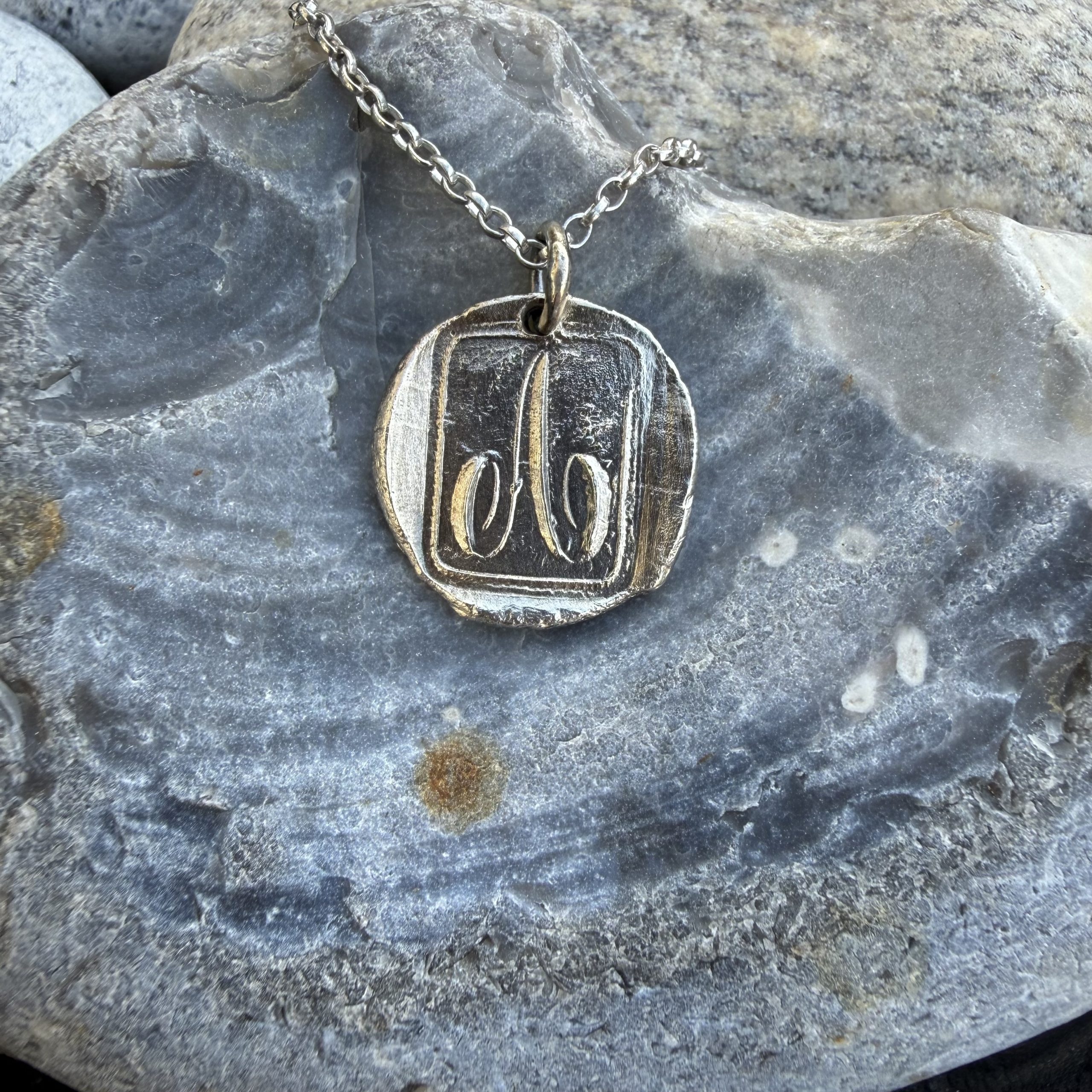A initial Wax Seal Pendant Made to Order