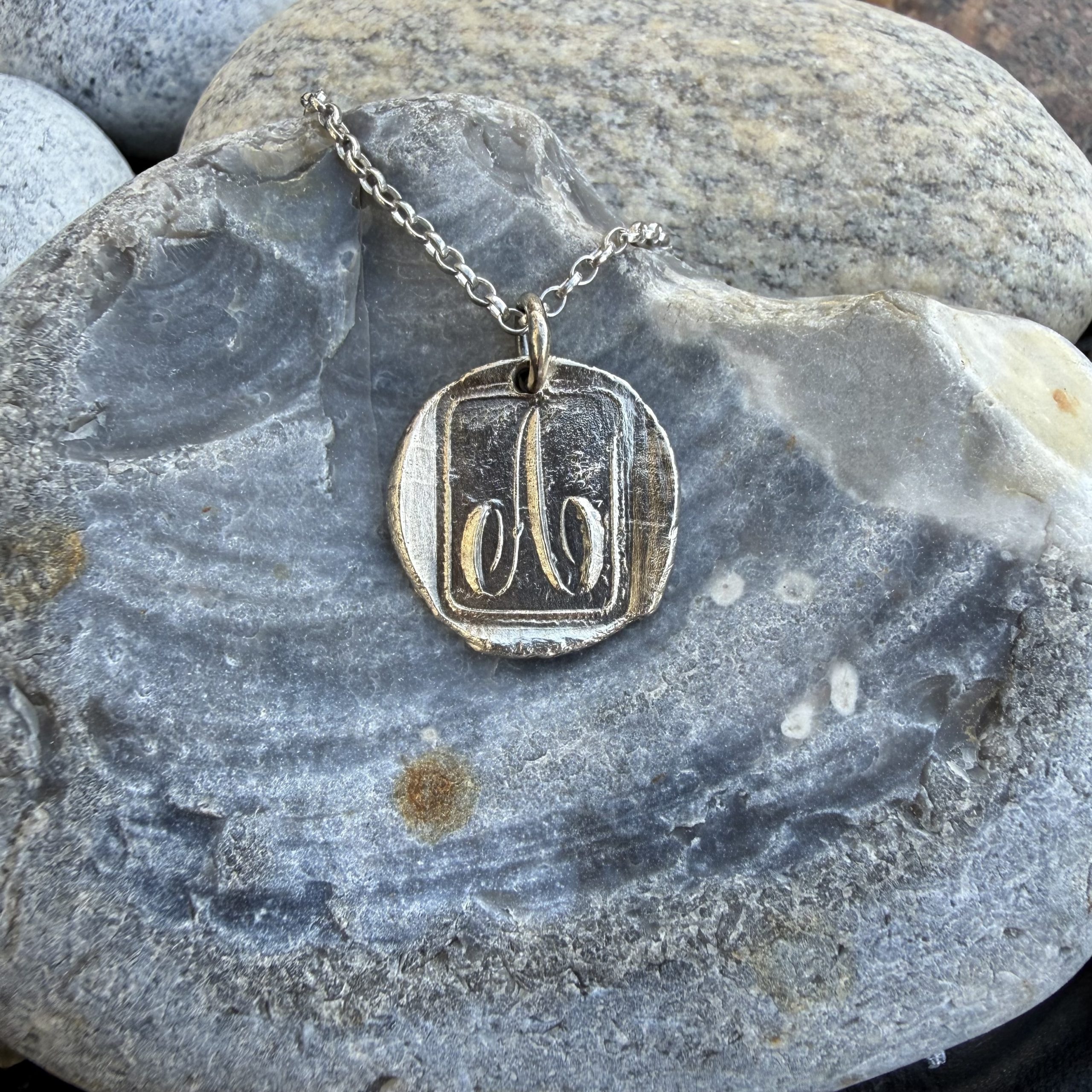 A initial Wax Seal Pendant Made to Order - Image 2