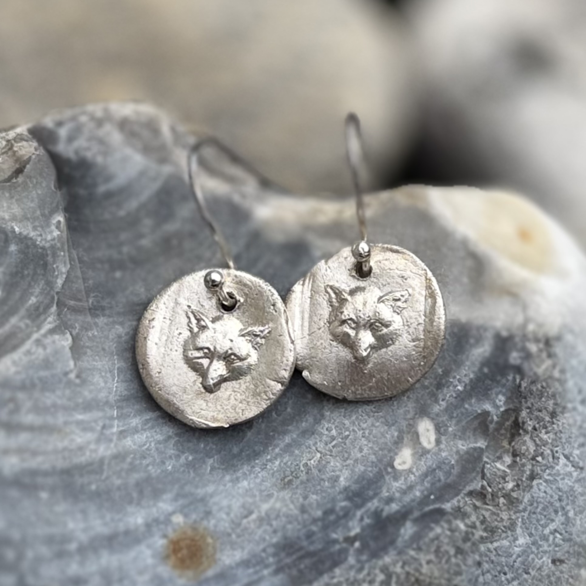 Fox Wax Seal Earrings